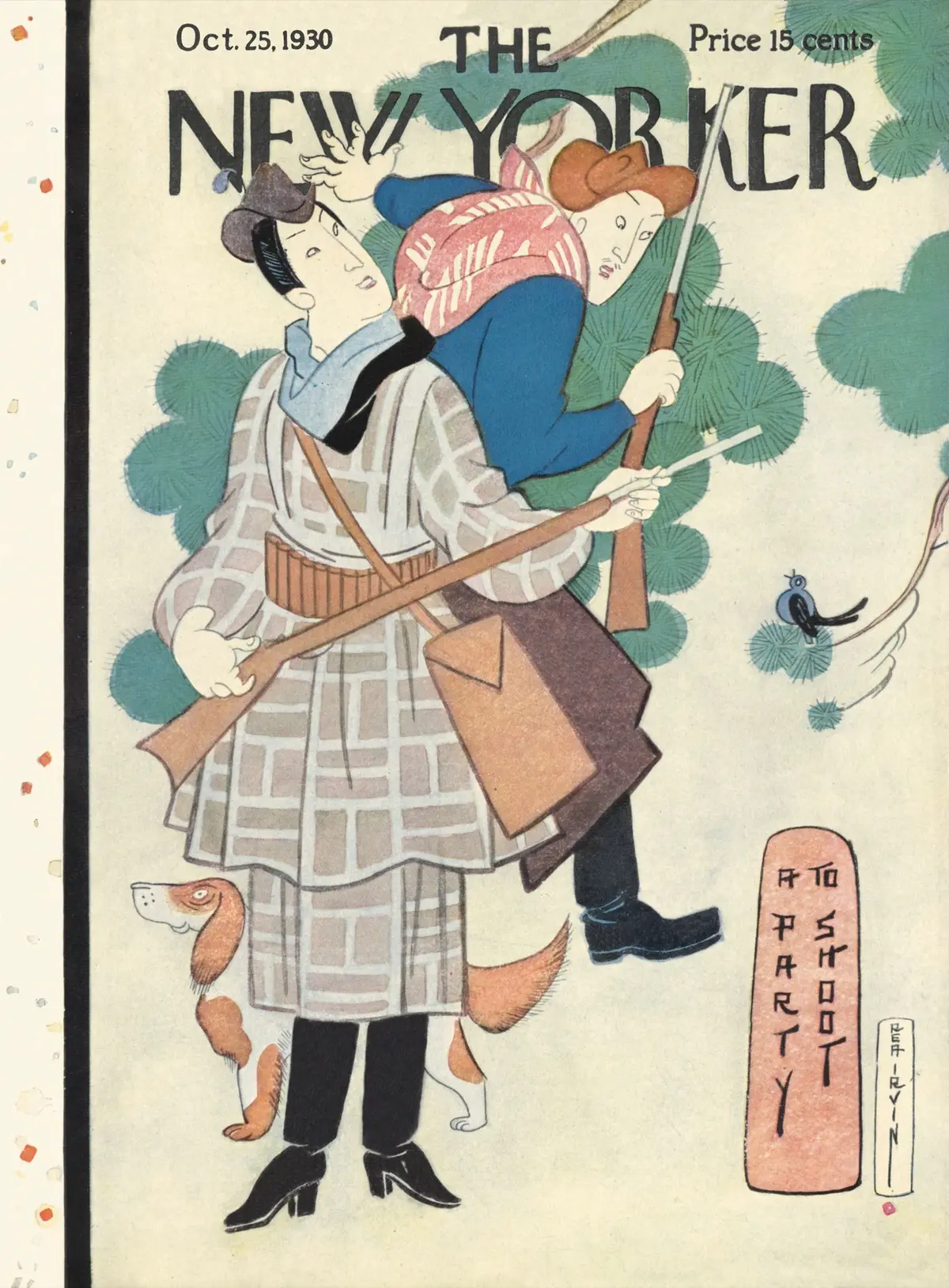 Обложка The New Yorker, 25 октября 1930, художник Реа Ирвин