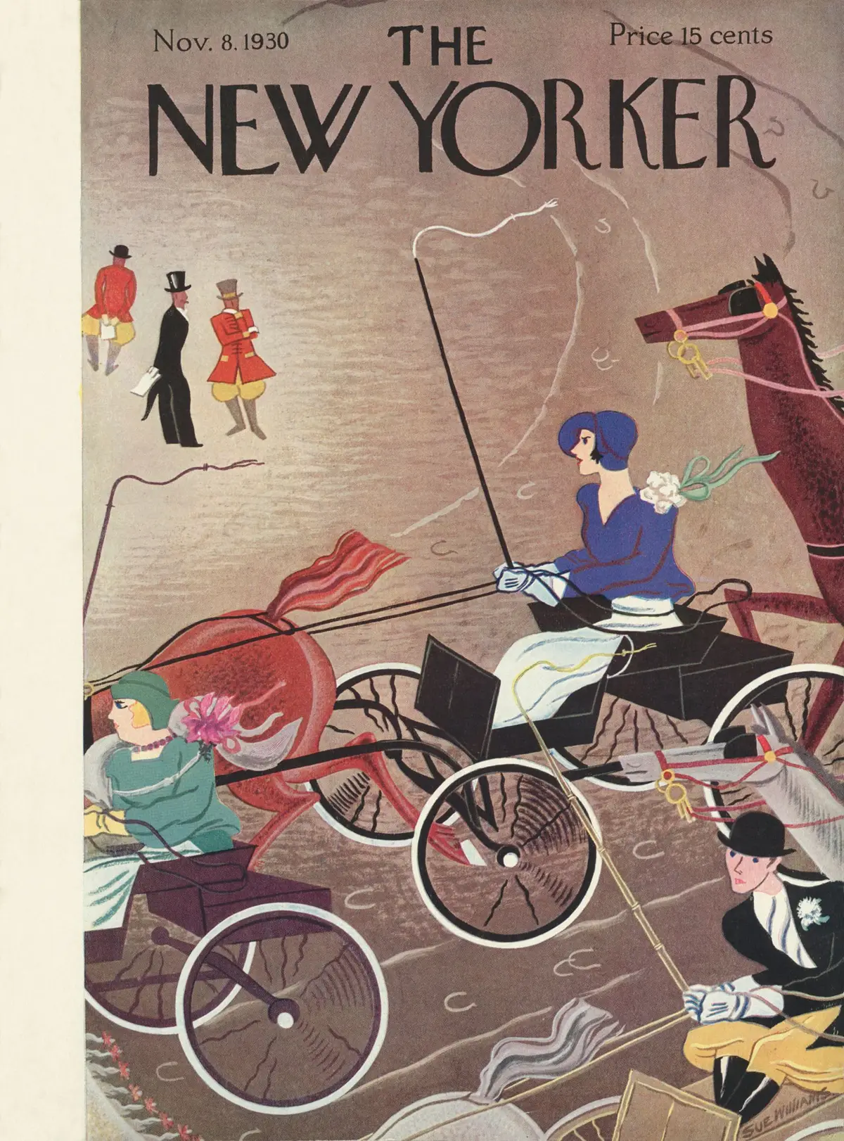 Обложка The New Yorker, 8 ноября 1930, художник Сью Уильямс