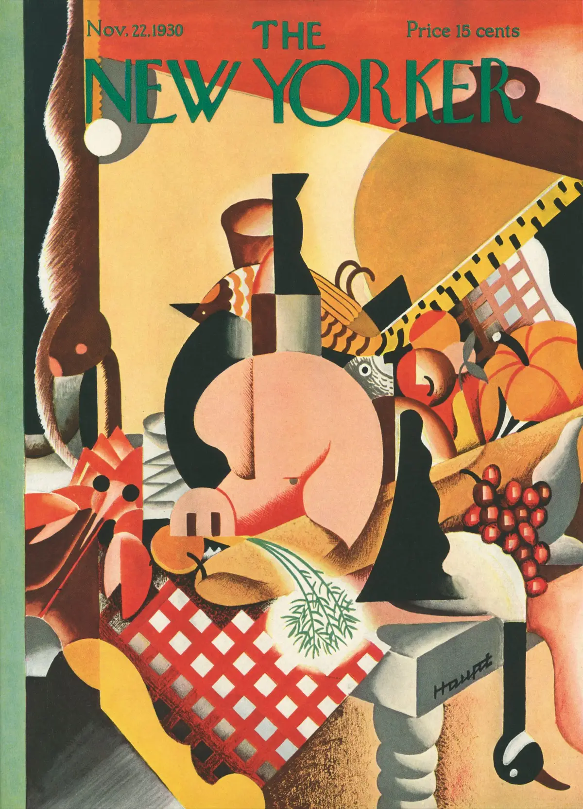 Обложка The New Yorker, 22 ноября 1930, художник Теодор Г. Хаупт