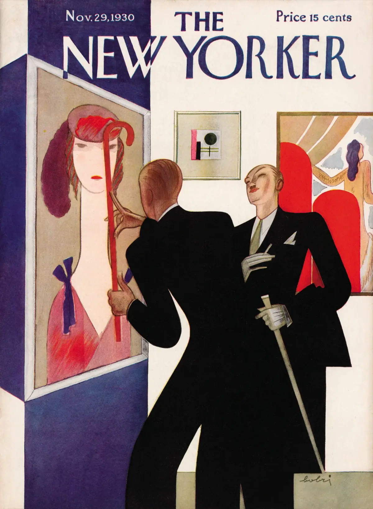 Обложка The New Yorker, 29 ноября 1930, художник Виктор Бобрицкий