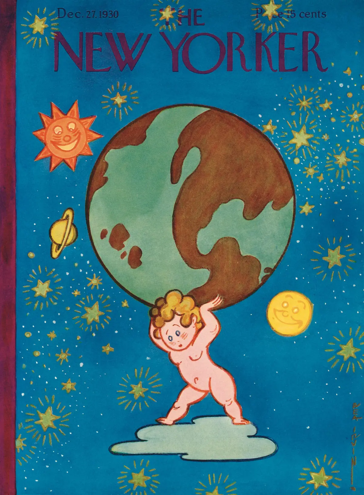 Обложка The New Yorker, 27 декабря 1930, художник Реа Ирвин