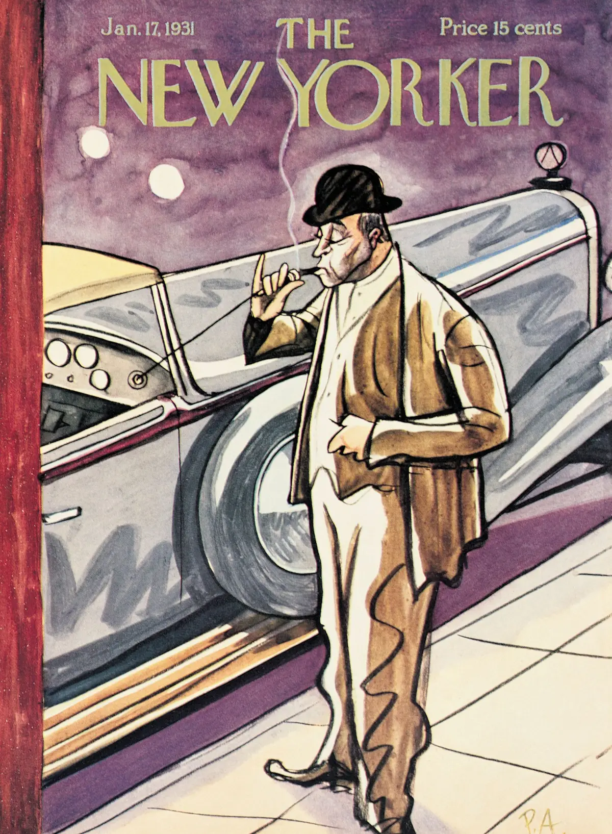 Обложка The New Yorker, 17 января 1931, художник Питер Арно