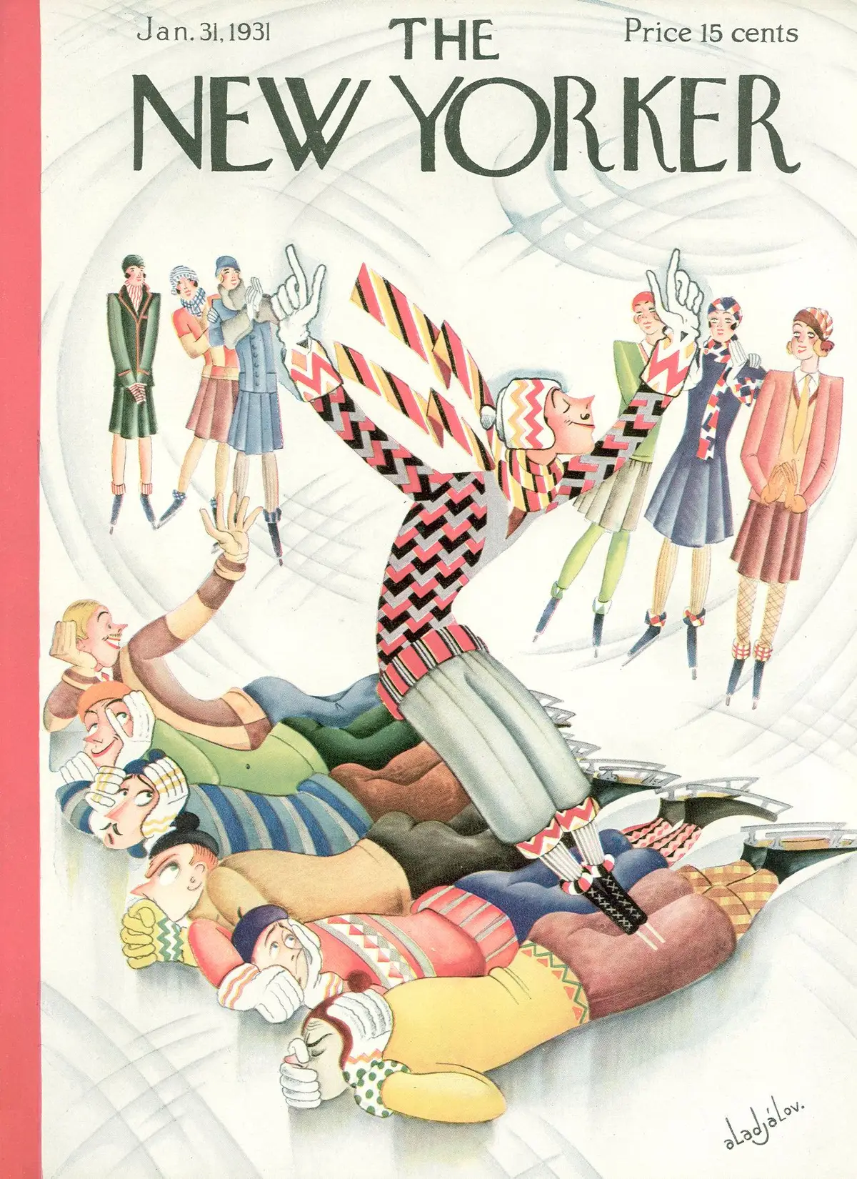 Обложка The New Yorker, 31 января 1931, художник Константин Алажалов
