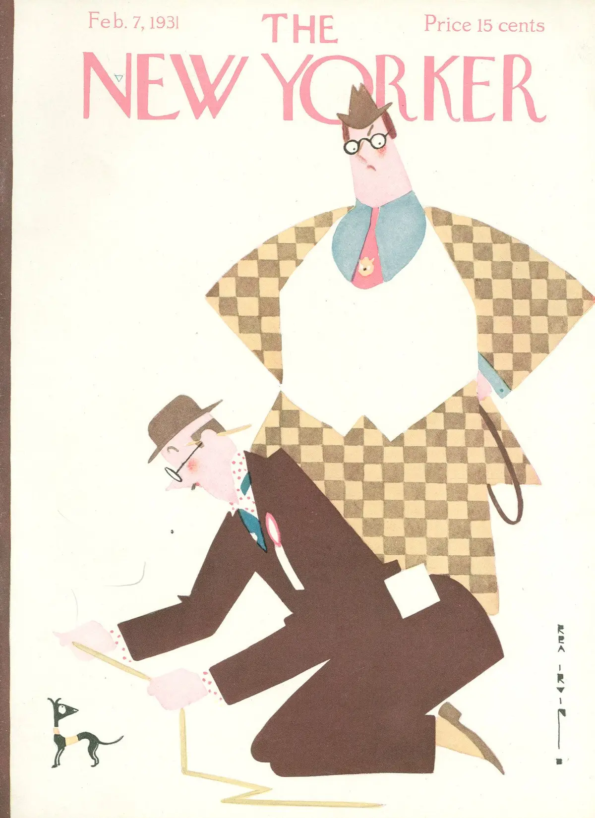 Обложка The New Yorker, 7 февраля 1931, художник Реа Ирвин