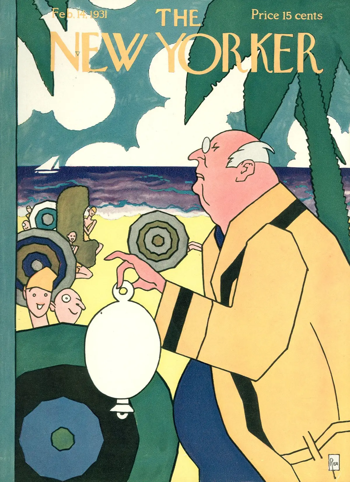 Обложка The New Yorker, 14 февраля 1931, художник Гарднер Ри