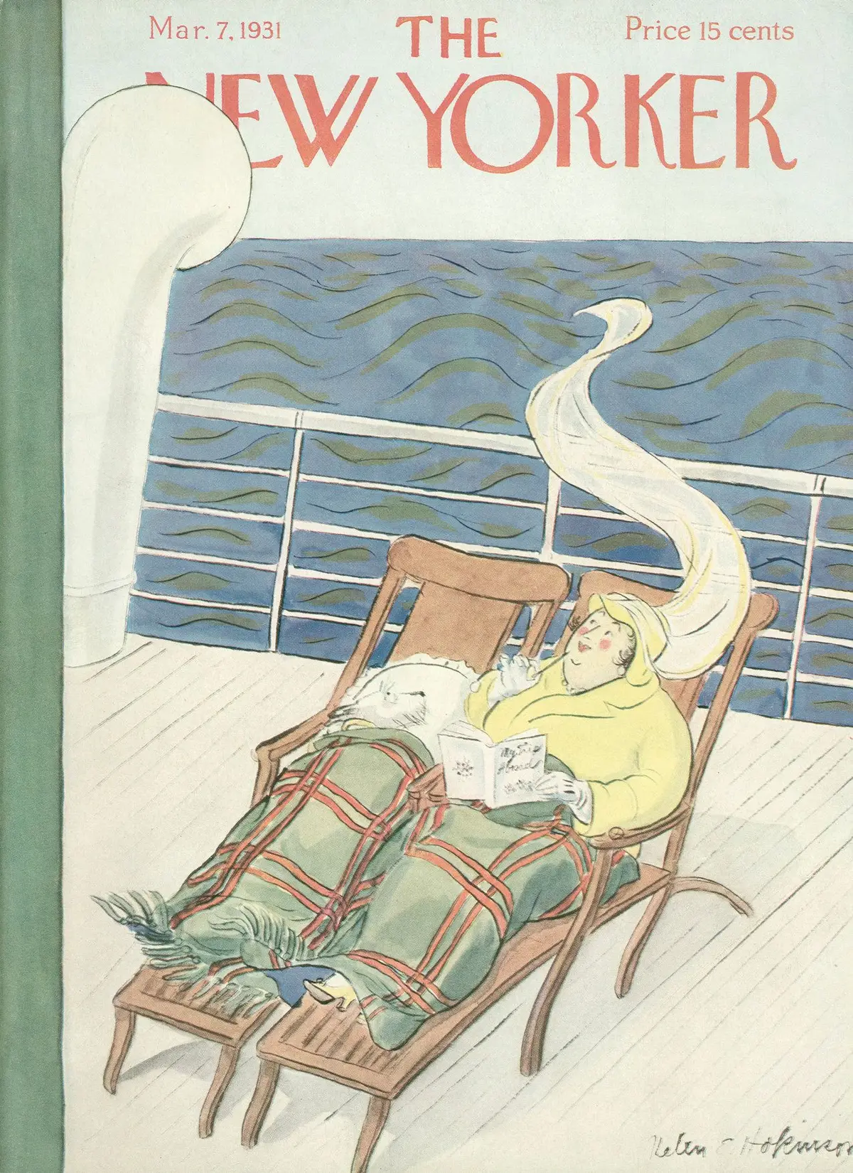 Обложка The New Yorker, 7 марта 1931, художник Хелен Э. Хокинсон