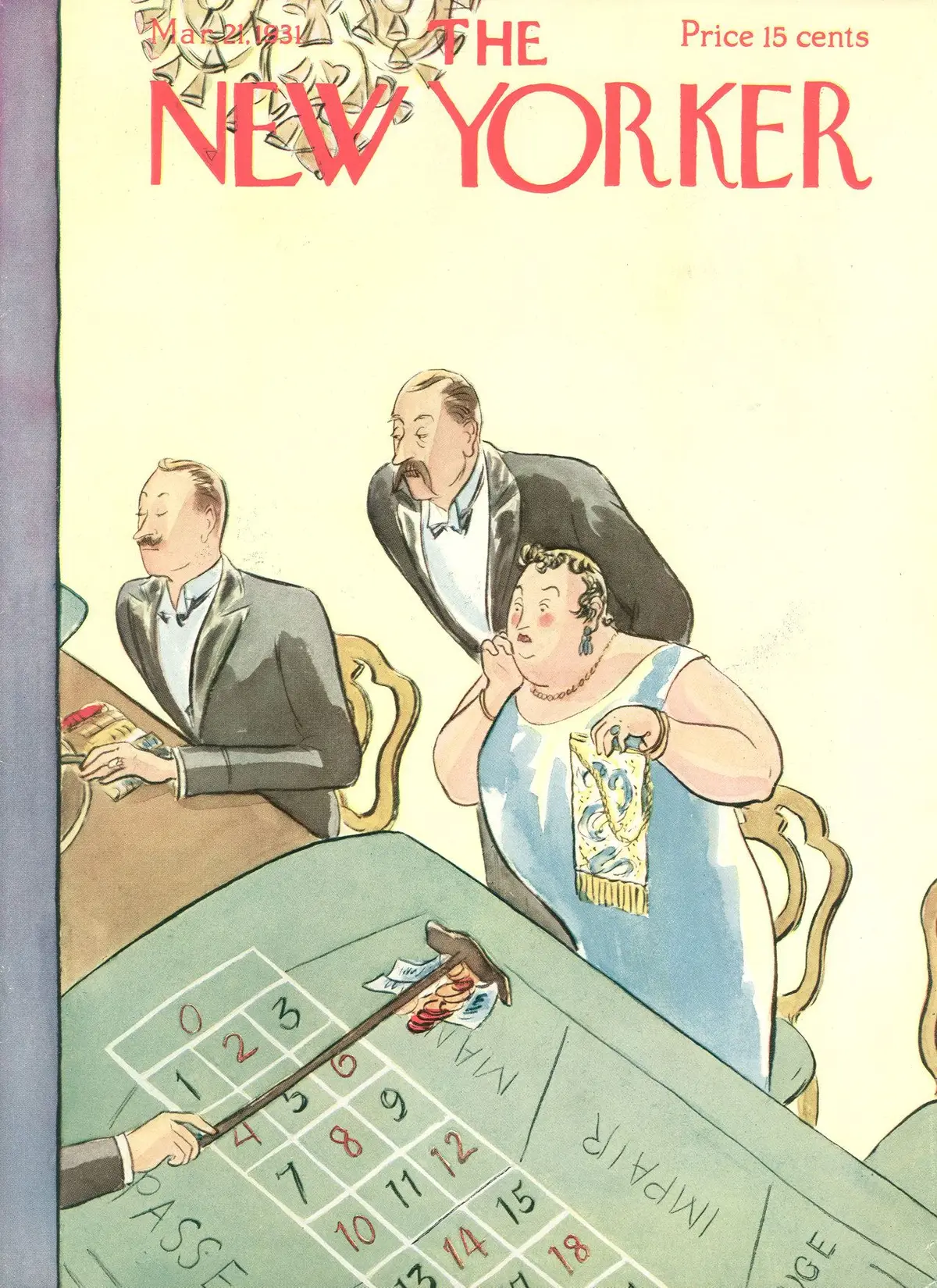 Обложка The New Yorker, 21 марта 1931, художник Хелен Э. Хокинсон