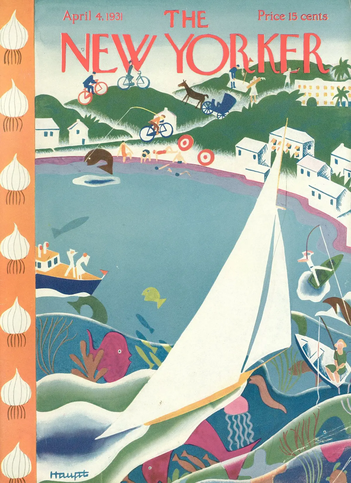Обложка The New Yorker, 4 апреля 1931, художник И. Г. Хаупт
