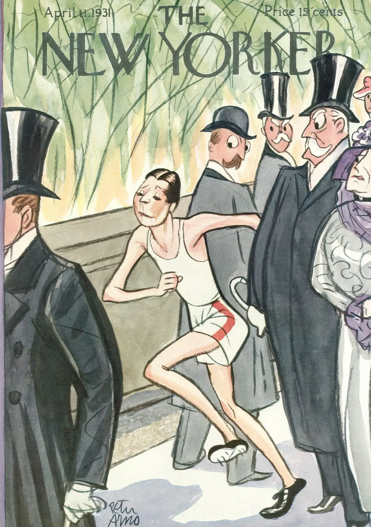 Обложка The New Yorker, 11 апреля 1931, художник Питер Арно