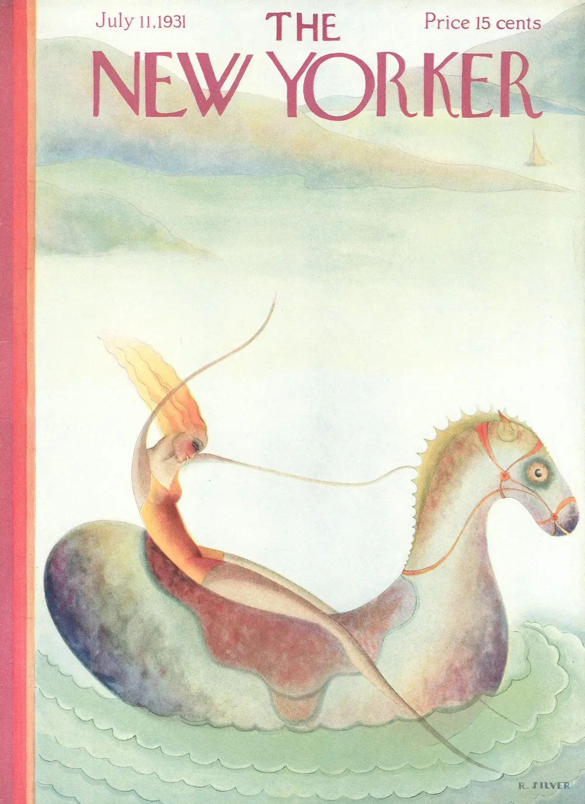 Обложка The New Yorker, 11 июля 1931, художник Роуз Сильвер