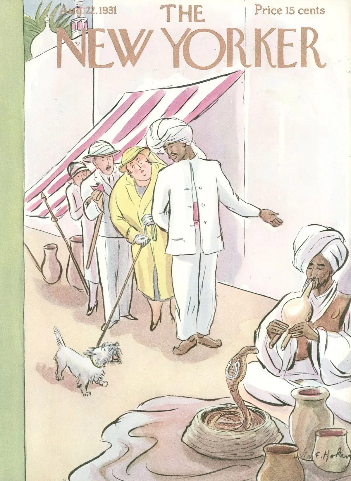 Обложка The New Yorker, 22 августа 1931, художник Хелен Э. Хокинсон