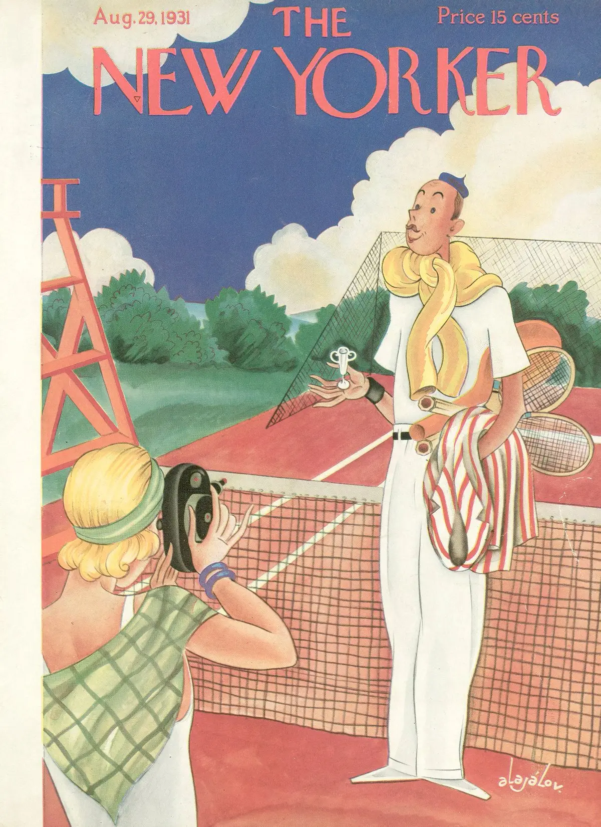 Обложка The New Yorker, 29 августа 1931, художник Константин Алажалов