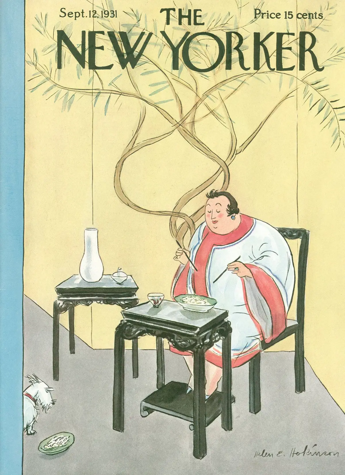Обложка The New Yorker, 12 сентября 1931, художник Хелен Э. Хокинсон