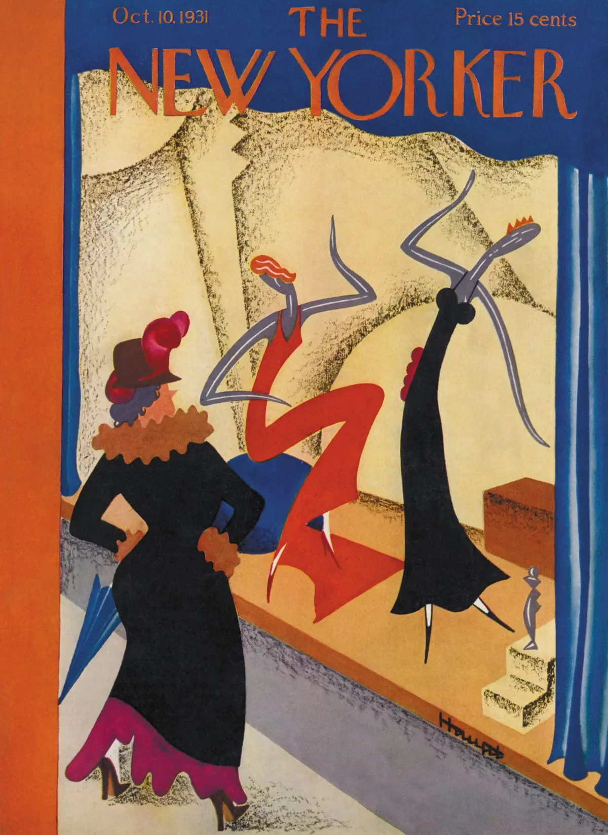 Обложка The New Yorker, 10 октября 1931, художник И. Г. Хаупт
