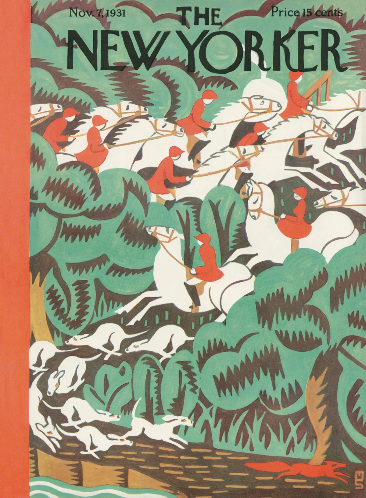 Обложка The New Yorker, 7 ноября 1931, художник Маргарет Шлоэман