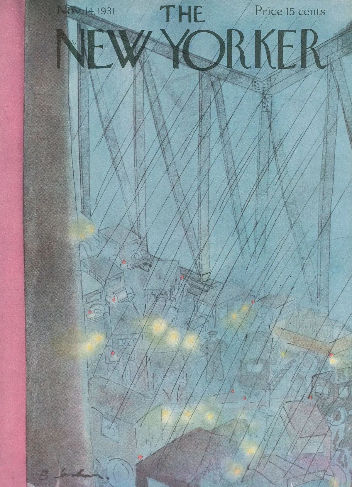 Обложка The New Yorker, 14 ноября 1931, художник Б. Х. Джексон