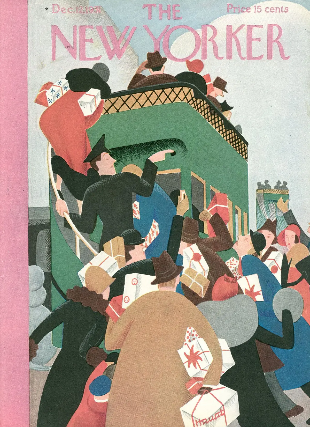 Обложка The New Yorker, 12 декабря 1931, художник И. Г. Хаупт