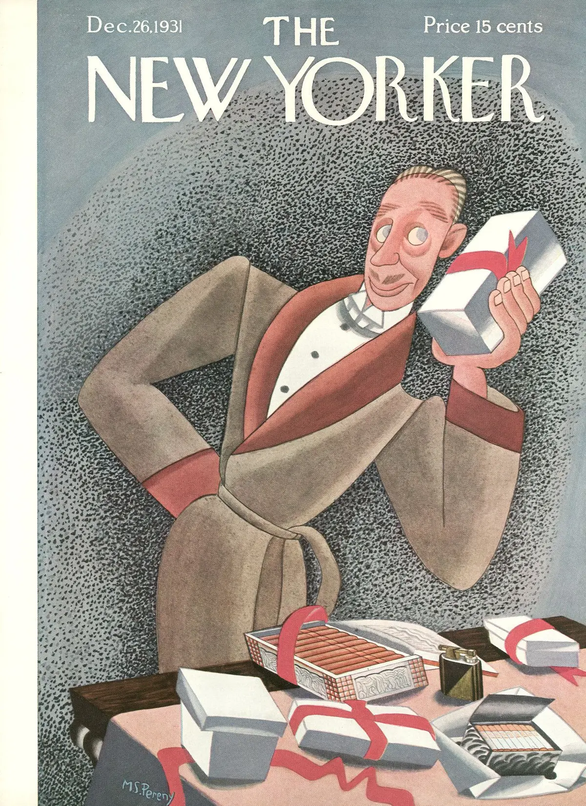 Обложка The New Yorker, 26 декабря 1931, художник Мэделин С. Перени