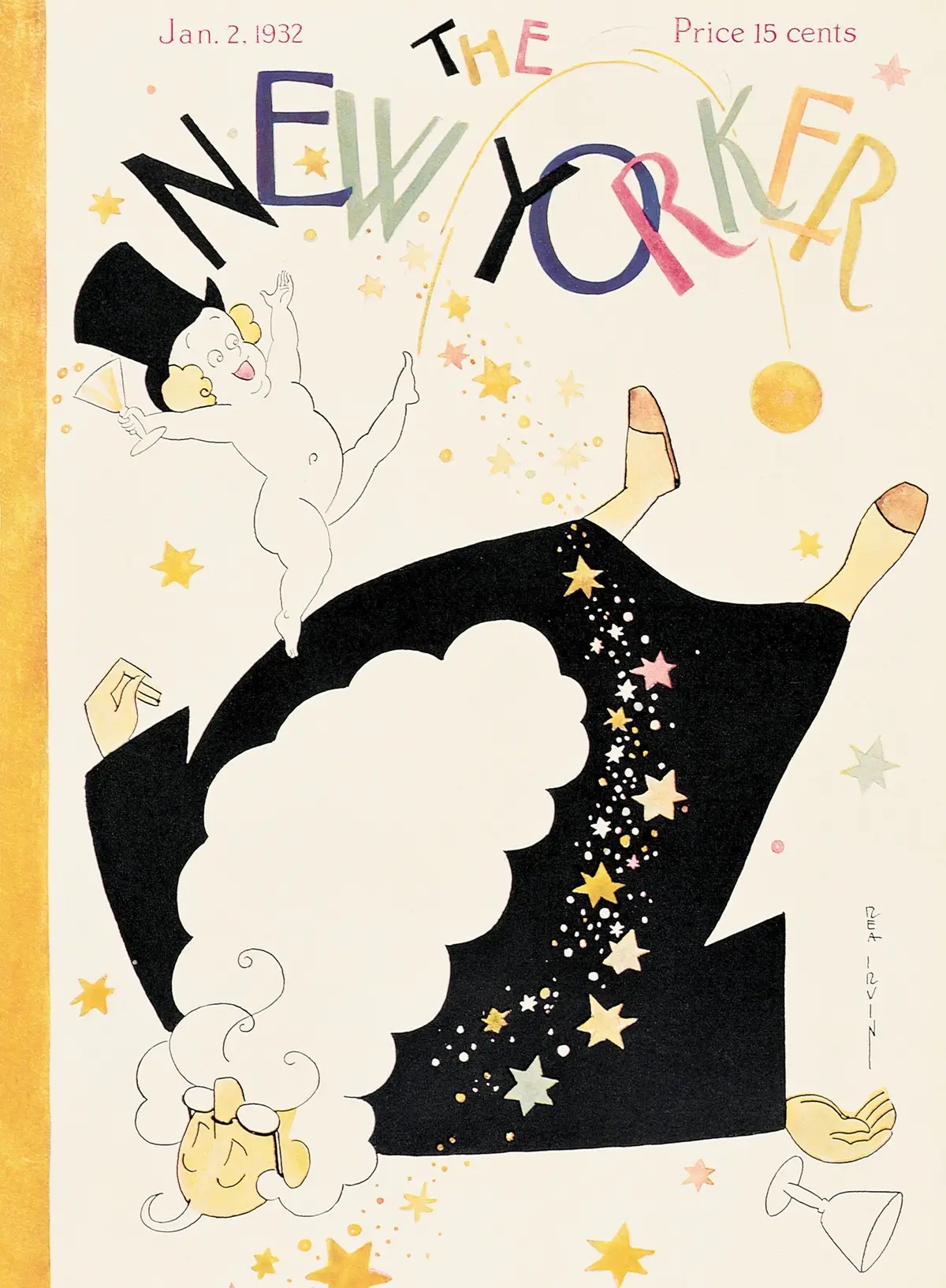 Обложка The New Yorker, 2 января 1932, художник Реа Ирвин