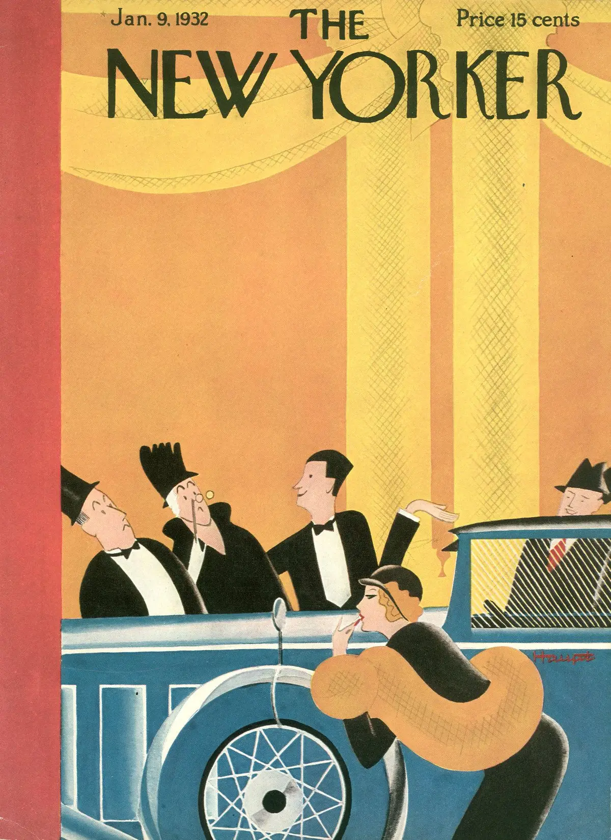 Обложка The New Yorker, 9 января 1932, художник И. Г. Хаупт