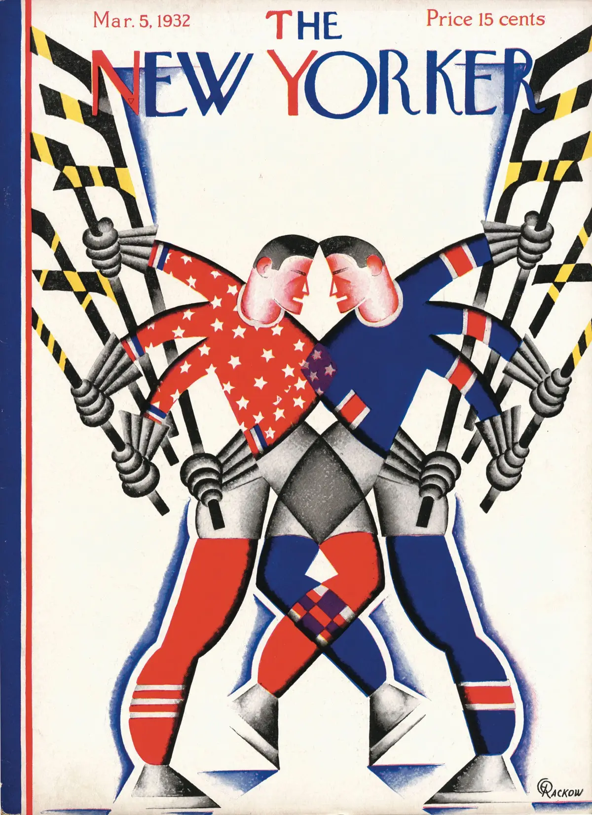 Обложка The New Yorker, 5 марта 1932, художник Бела Раков