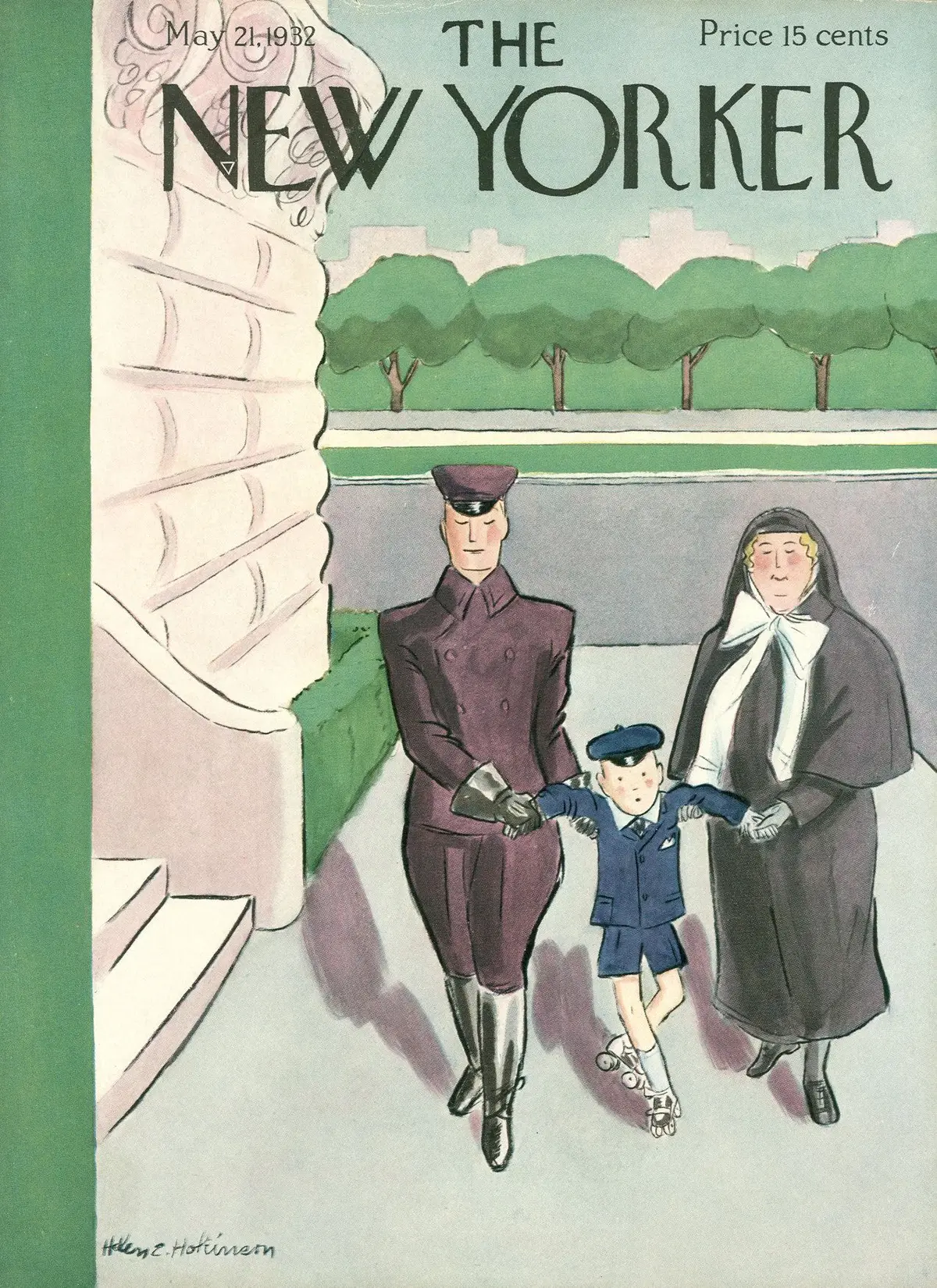 Обложка The New Yorker, 21 мая 1932, художник Хелен Э. Хокинсон