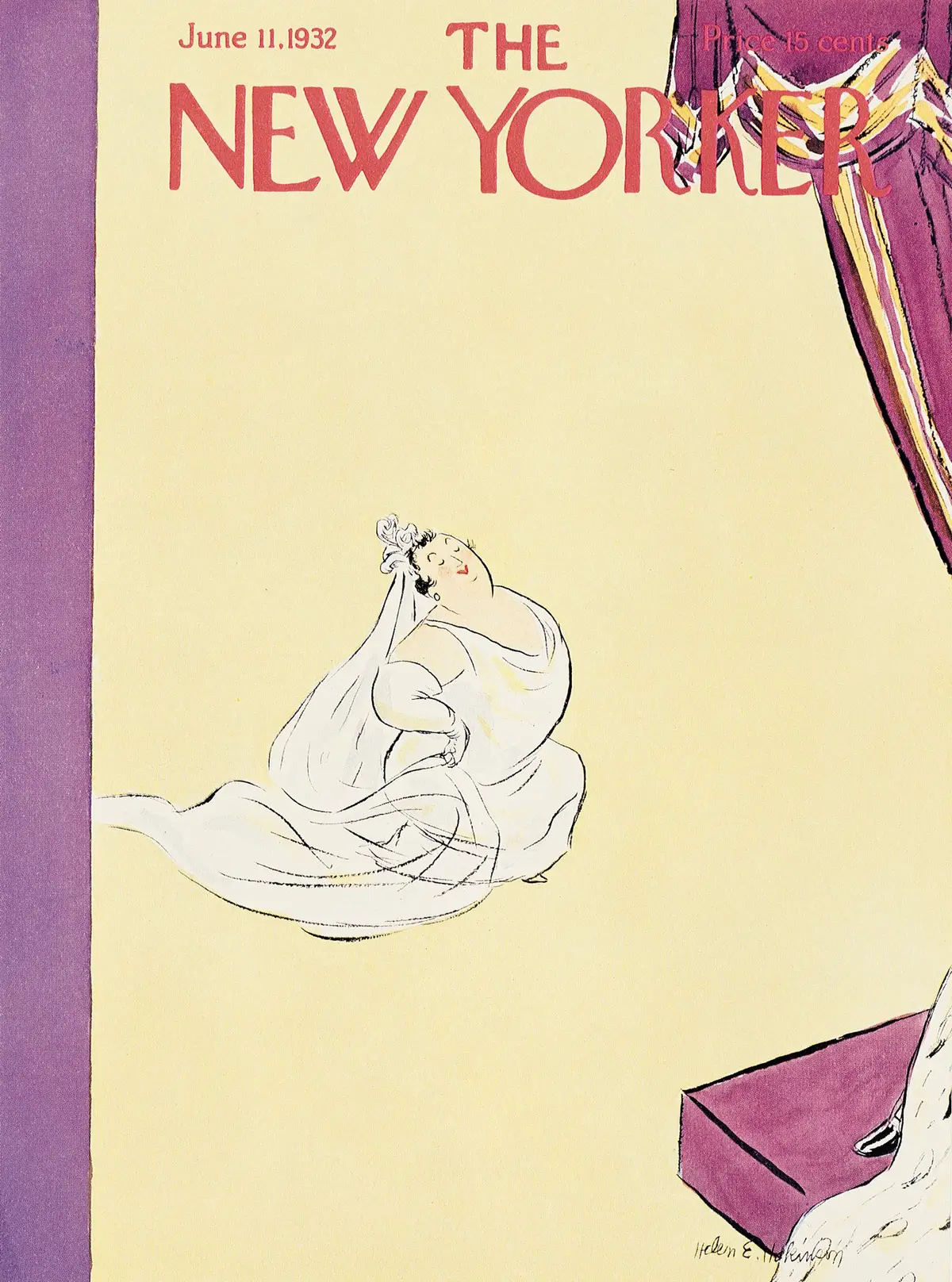 Обложка The New Yorker, 11 июня 1932, художник Хелен Э. Хокинсон