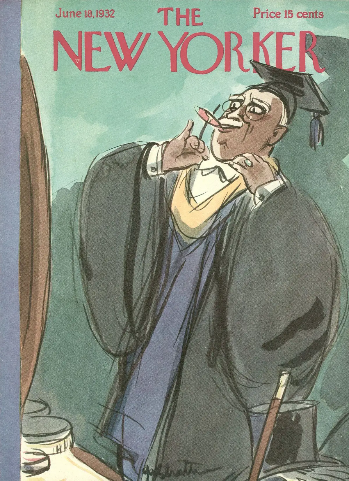 Обложка The New Yorker, 18 июня 1932, художник Уильям Кроуфорд Гэлбрейт