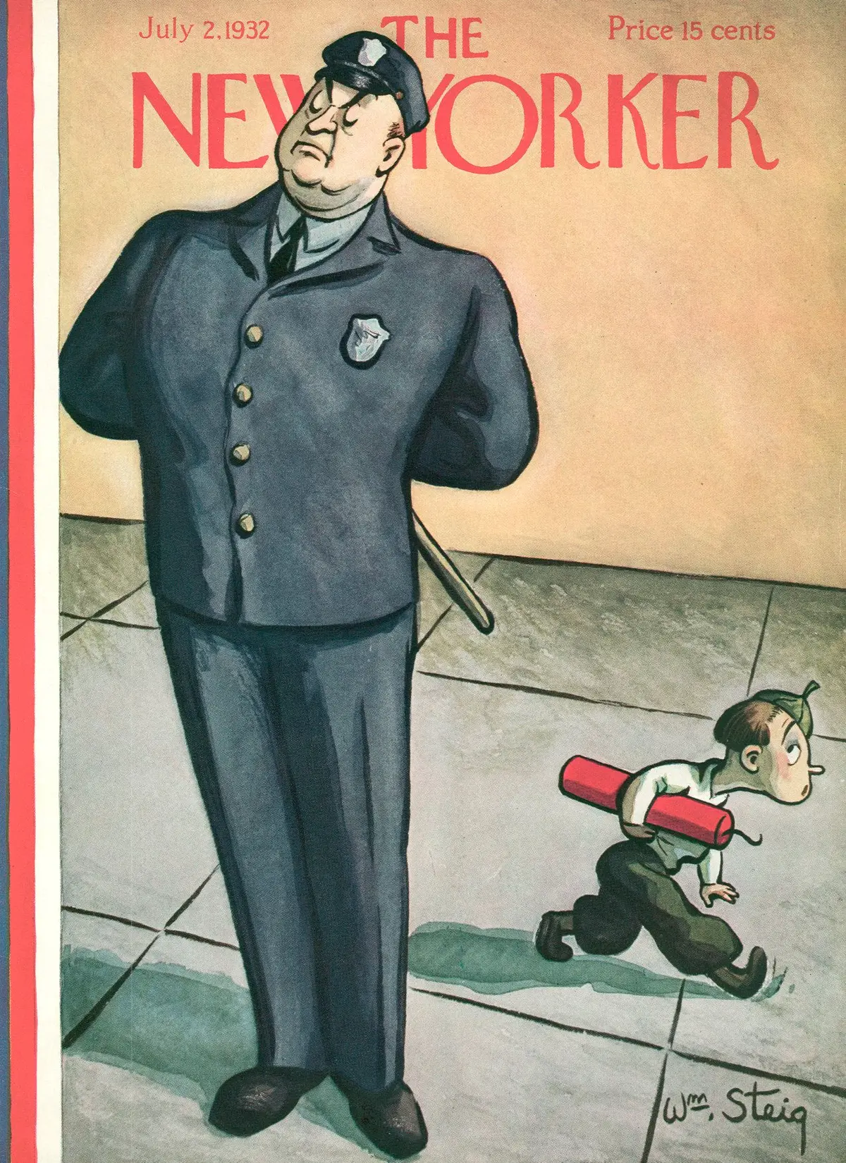 Обложка The New Yorker, 2 июля 1932, художник Уильям Стейг