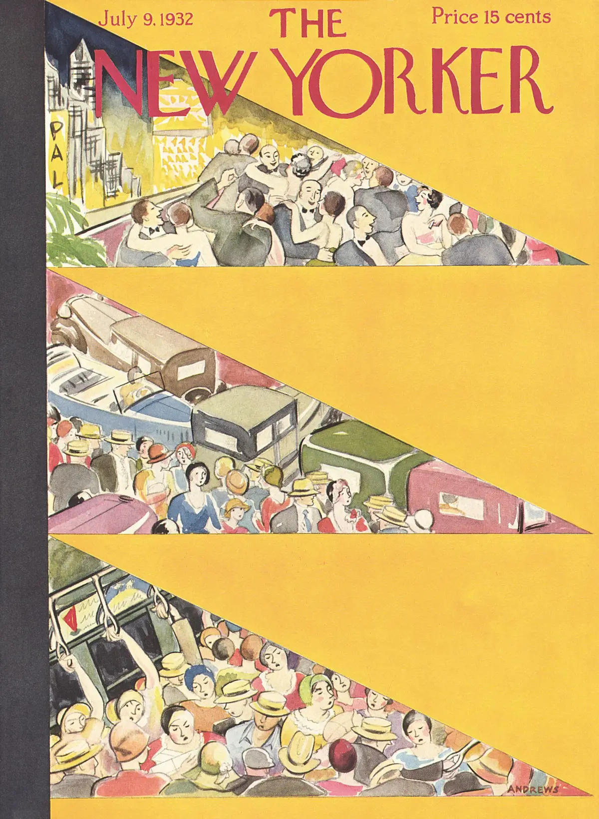 Обложка The New Yorker, 9 июля 1932, художник Вирджиния Эндрюс