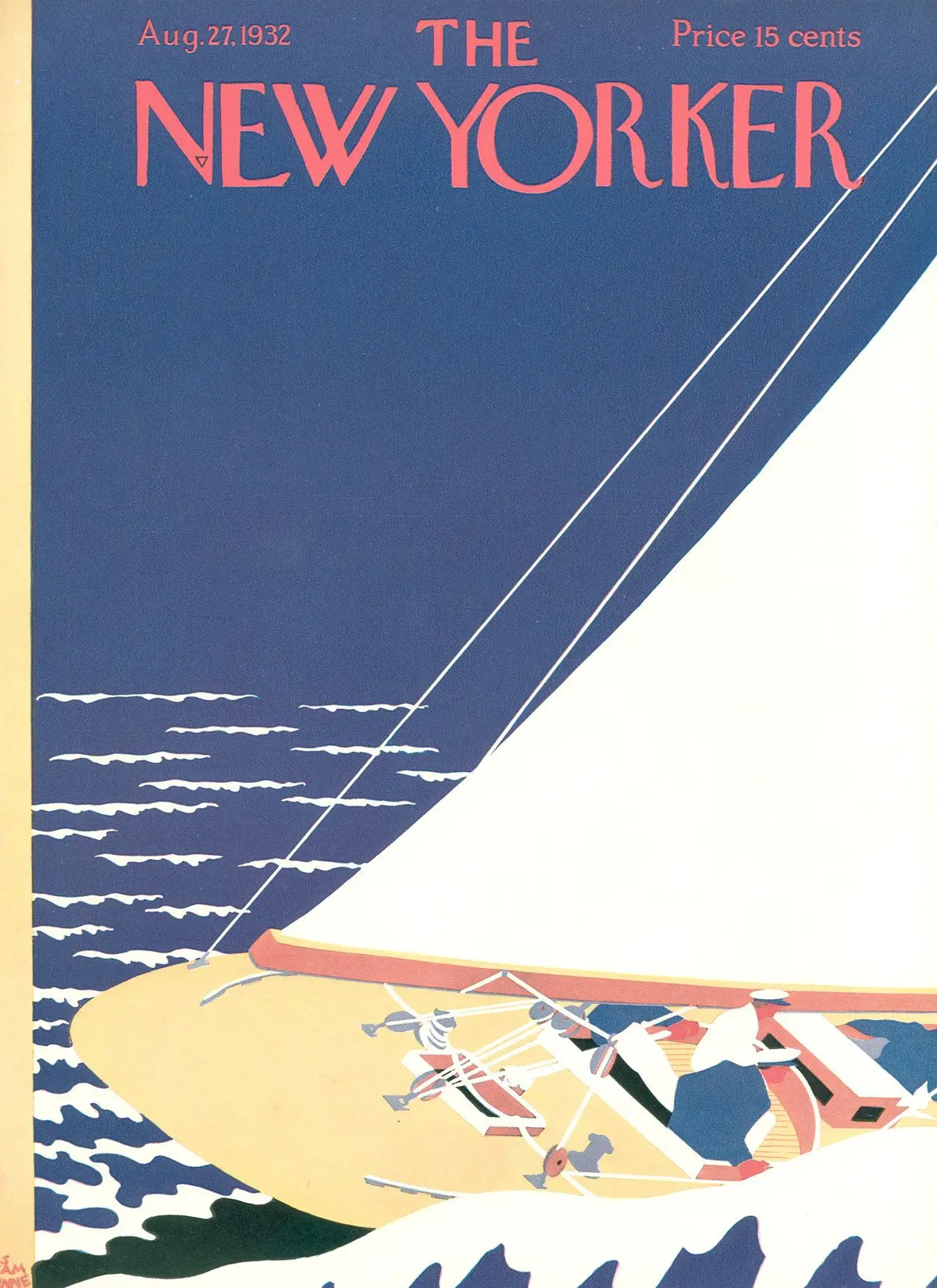 Обложка The New Yorker, 27 августа 1932, художник С. Лиам Данн