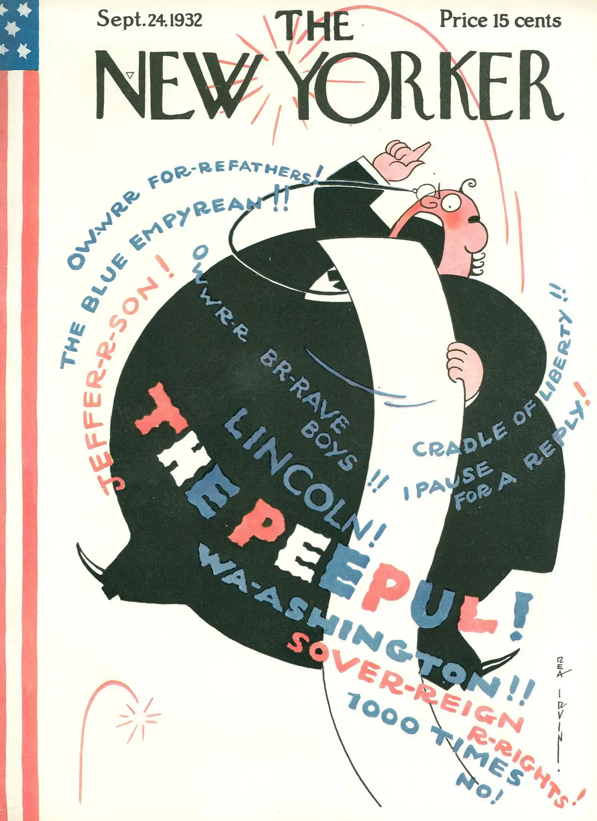Обложка The New Yorker, 24 сентября 1932, художник Реа Ирвин