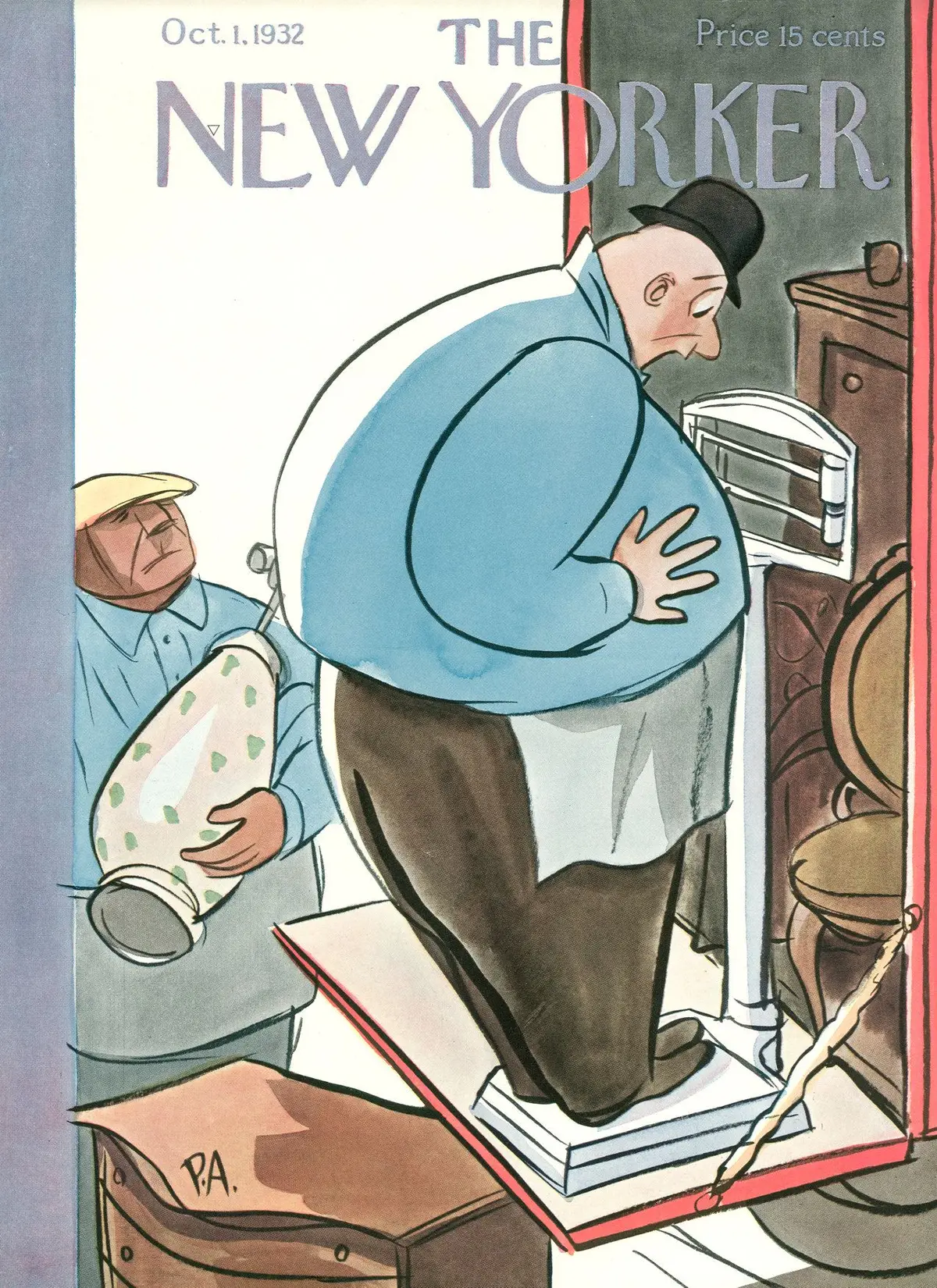 Обложка The New Yorker, 1 октября 1932, художник Питер Арно