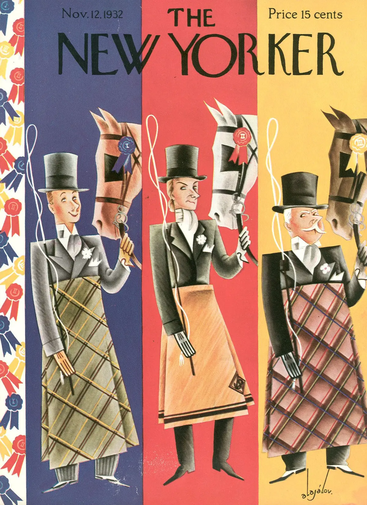 Обложка The New Yorker, 12 ноября 1932, художник Константин Алажалов