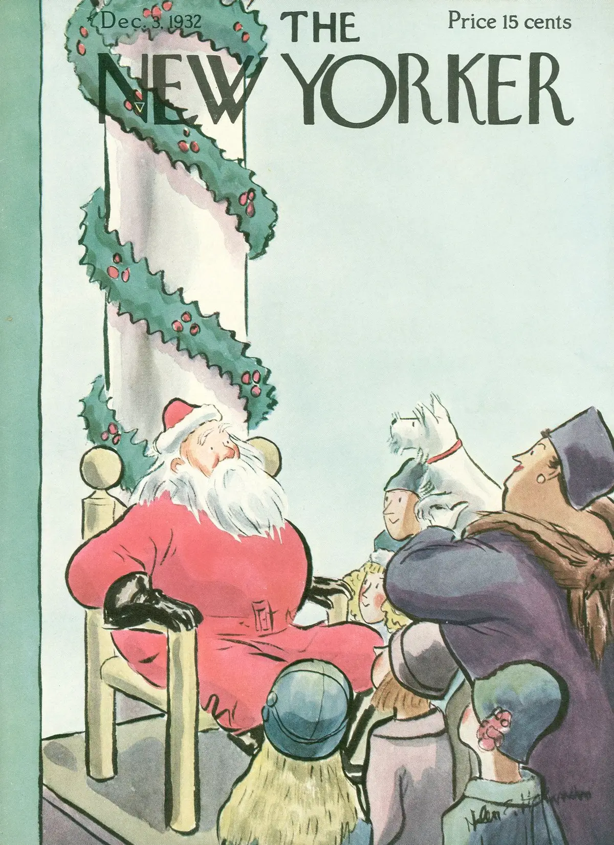 Обложка The New Yorker, 3 декабря 1932, художник Хелен Э. Хокинсон