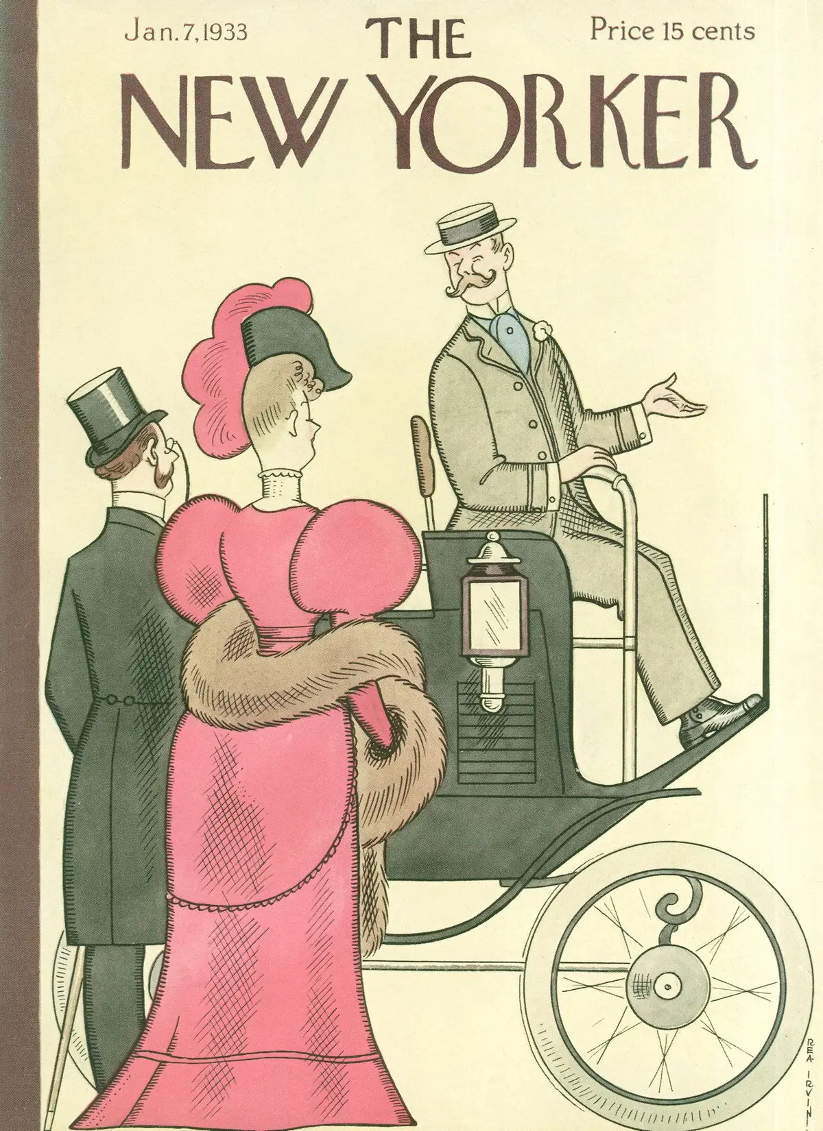 Обложка The New Yorker, 7 января 1933, художник Реа Ирвин