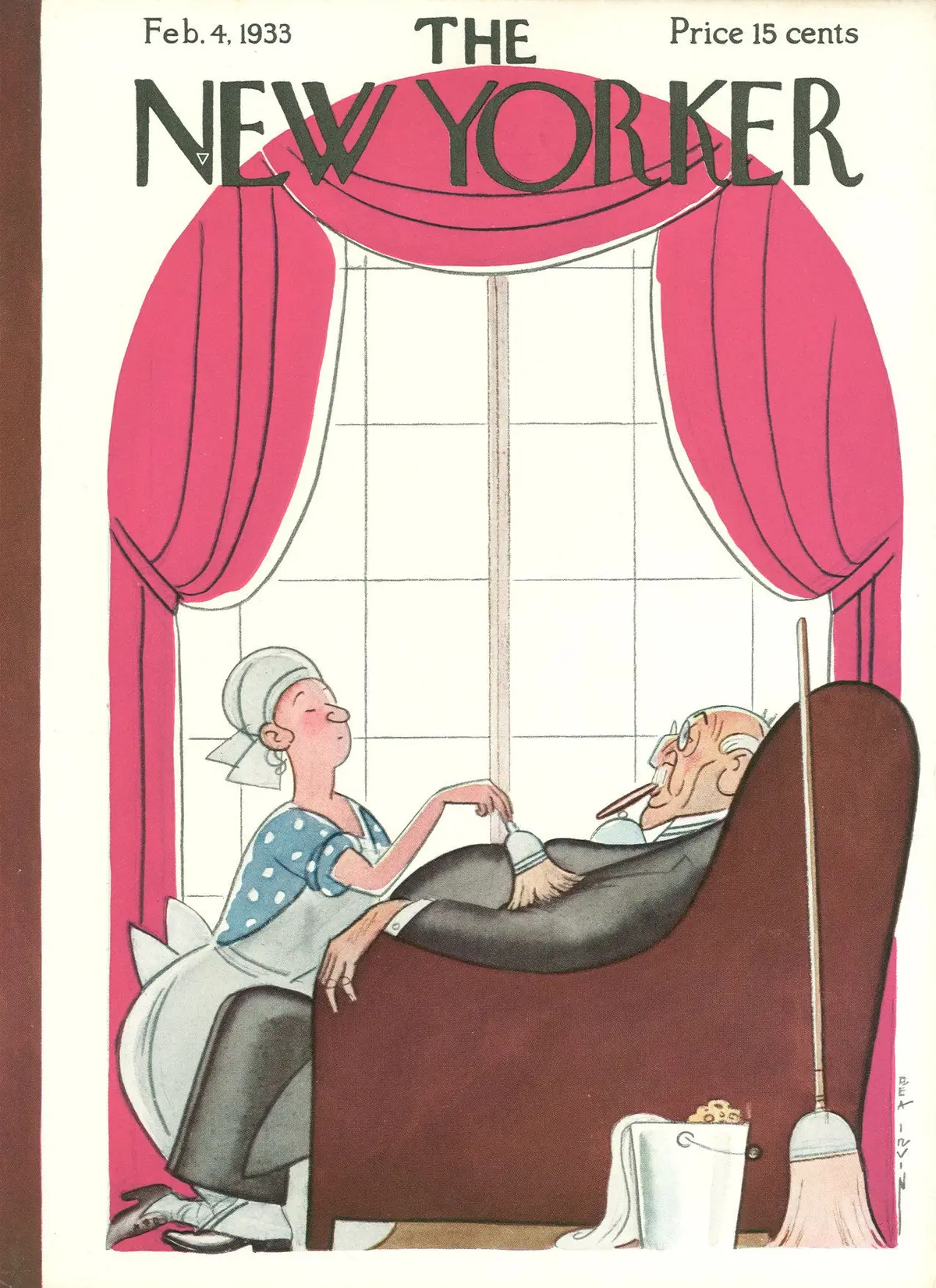 Обложка The New Yorker, 4 февраля 1933, художник Реа Ирвин