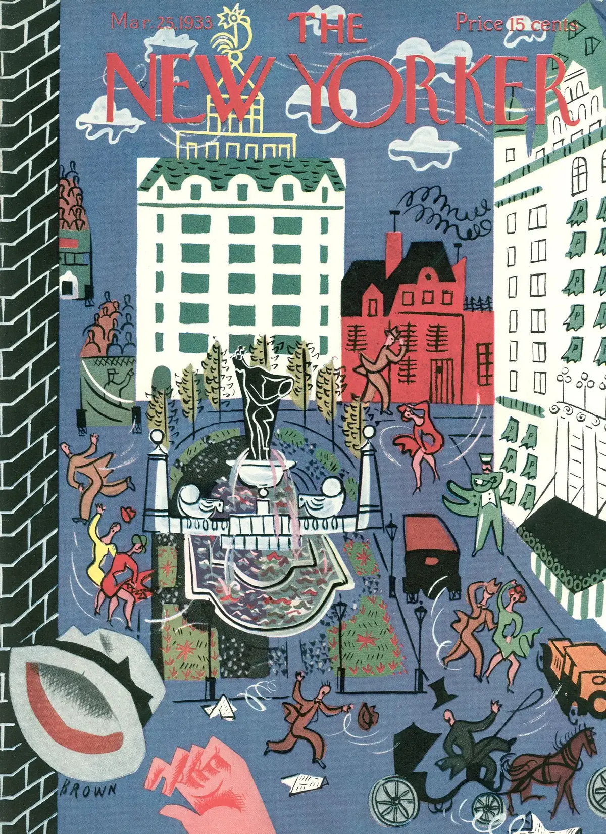 Обложка The New Yorker, 25 марта 1933, художник Гарри Браун