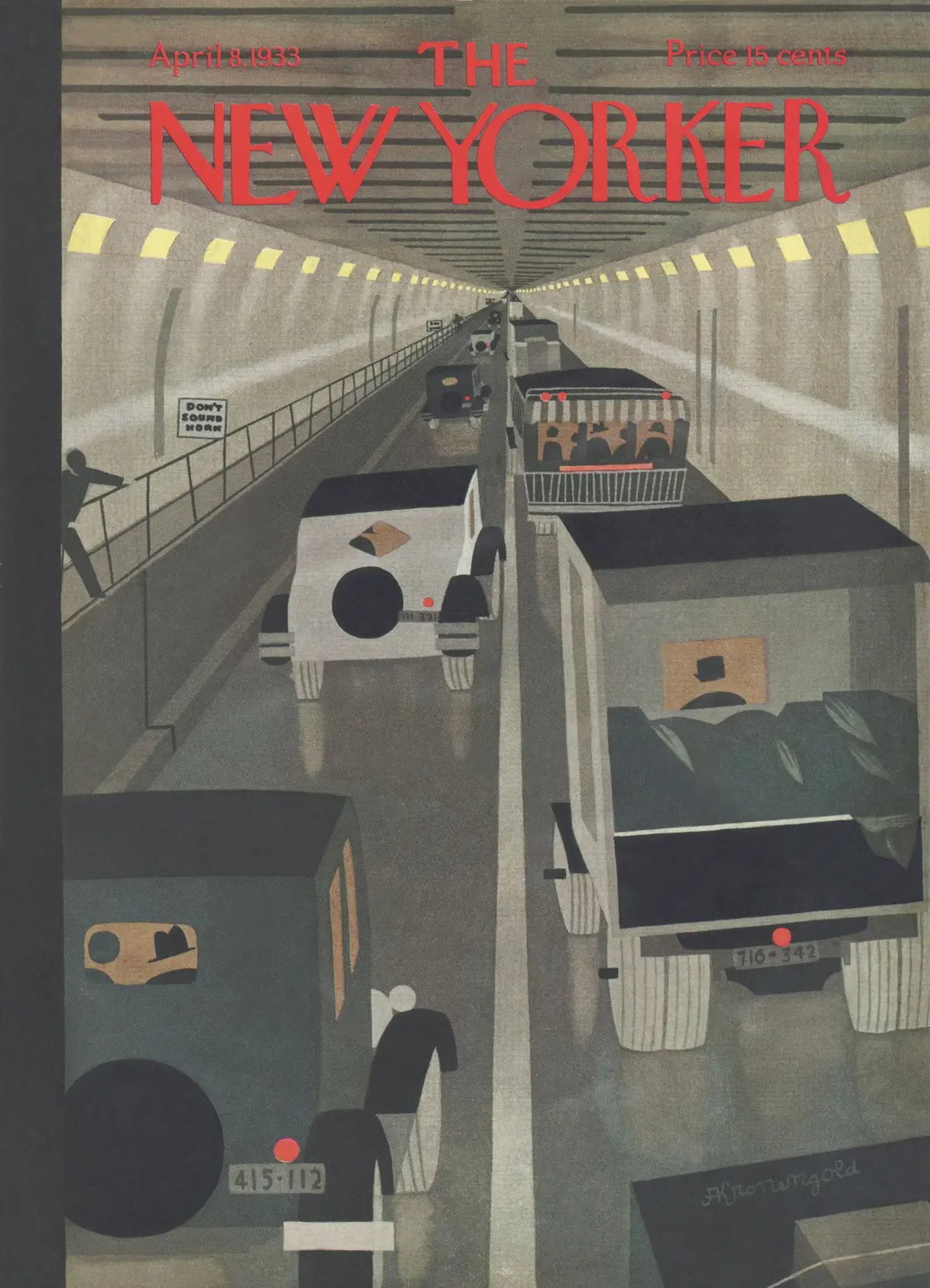 Обложка The New Yorker, 8 апреля 1933, художник Адольф К. Кроненголд
