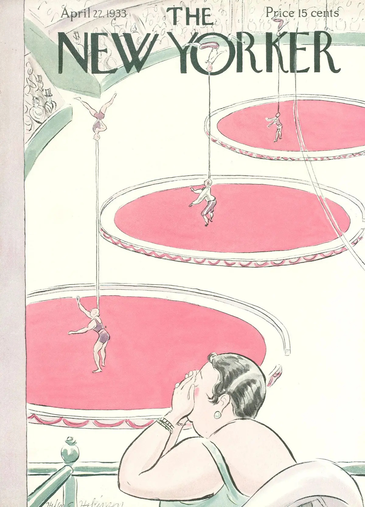 Обложка The New Yorker, 22 апреля 1933, художник Хелен Э. Хокинсон