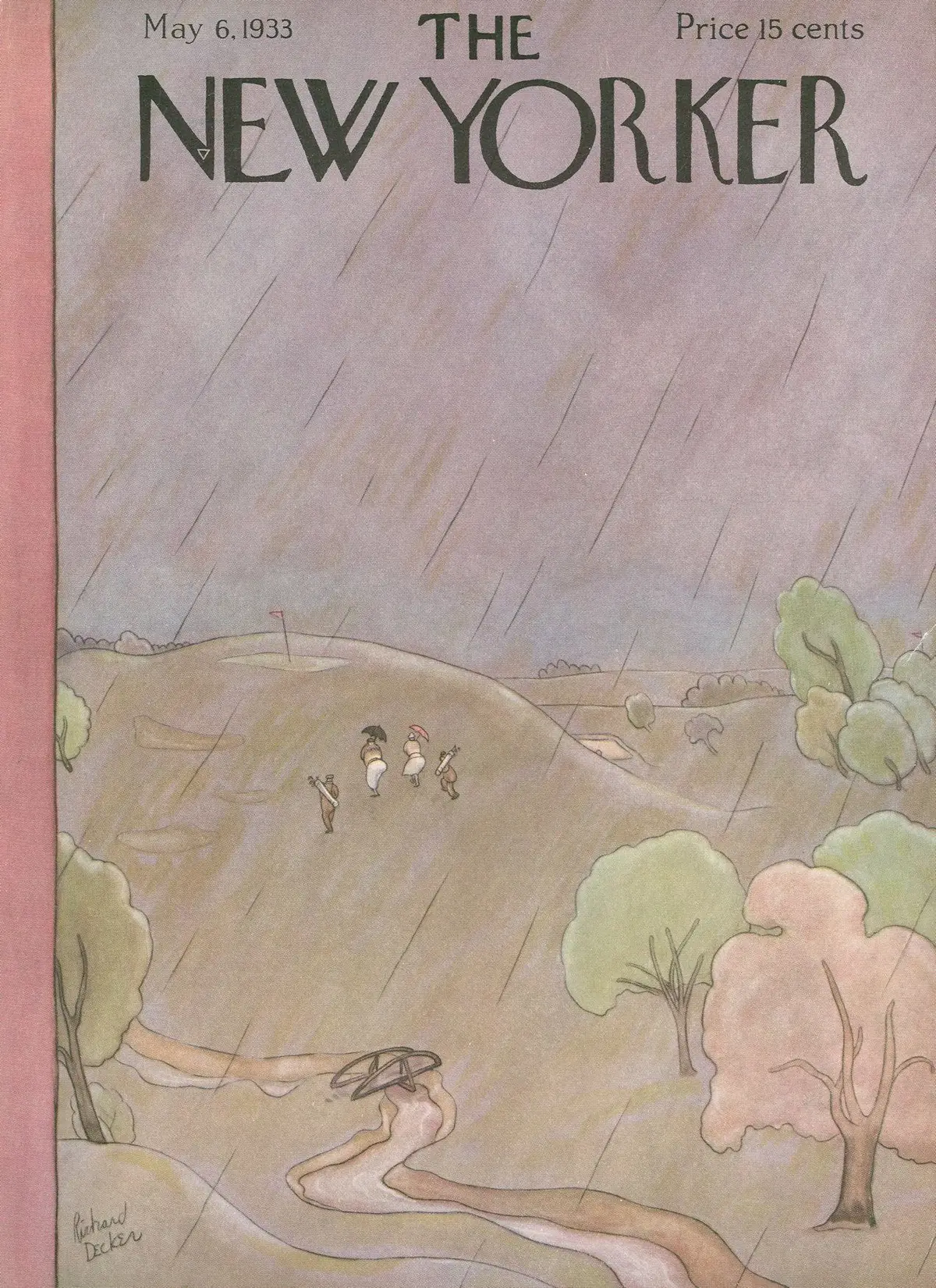 Обложка The New Yorker, 6 мая 1933, художник Ричард Деккер