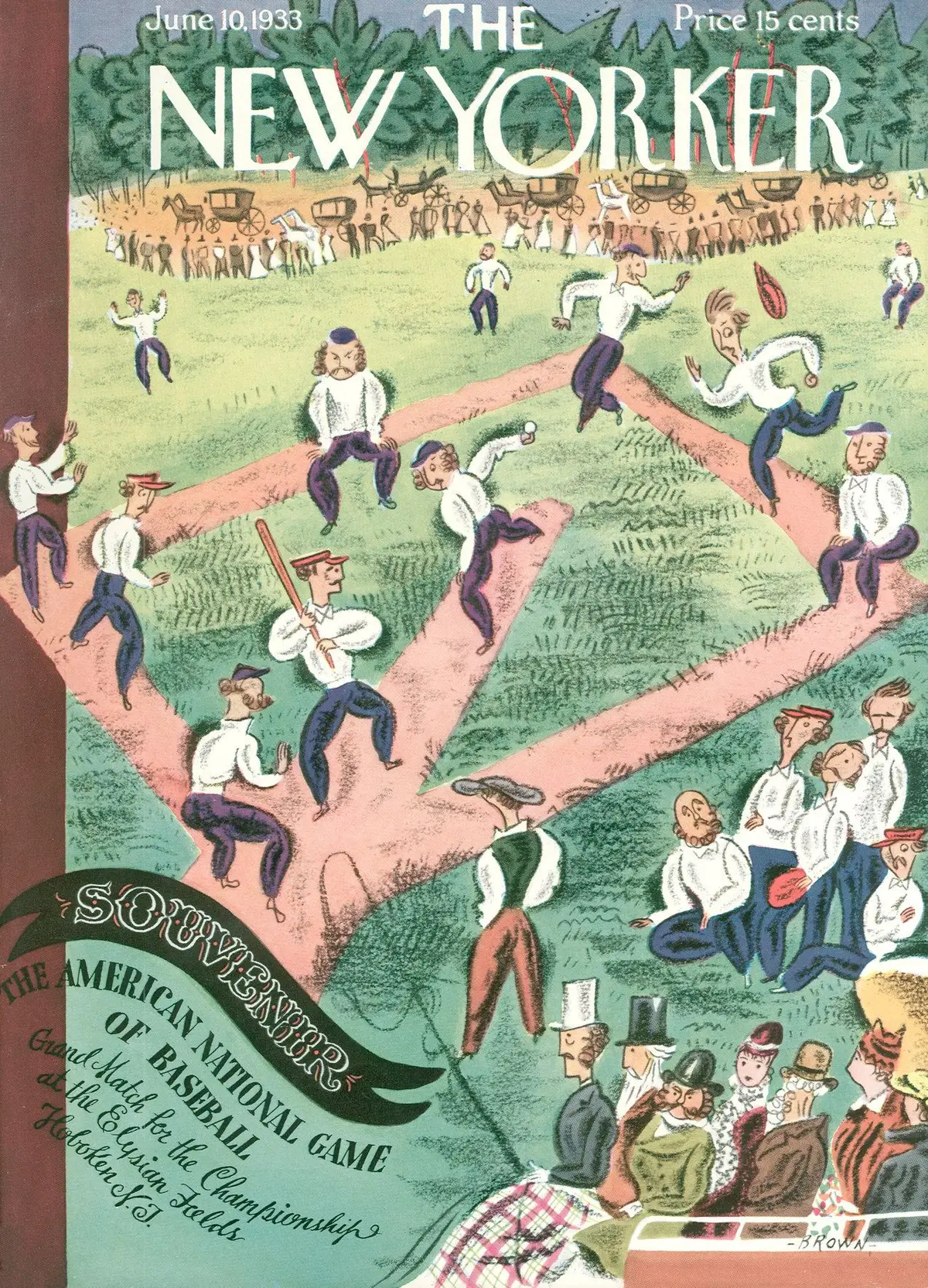 Обложка The New Yorker, 10 июня 1933, художник Гарри Браун