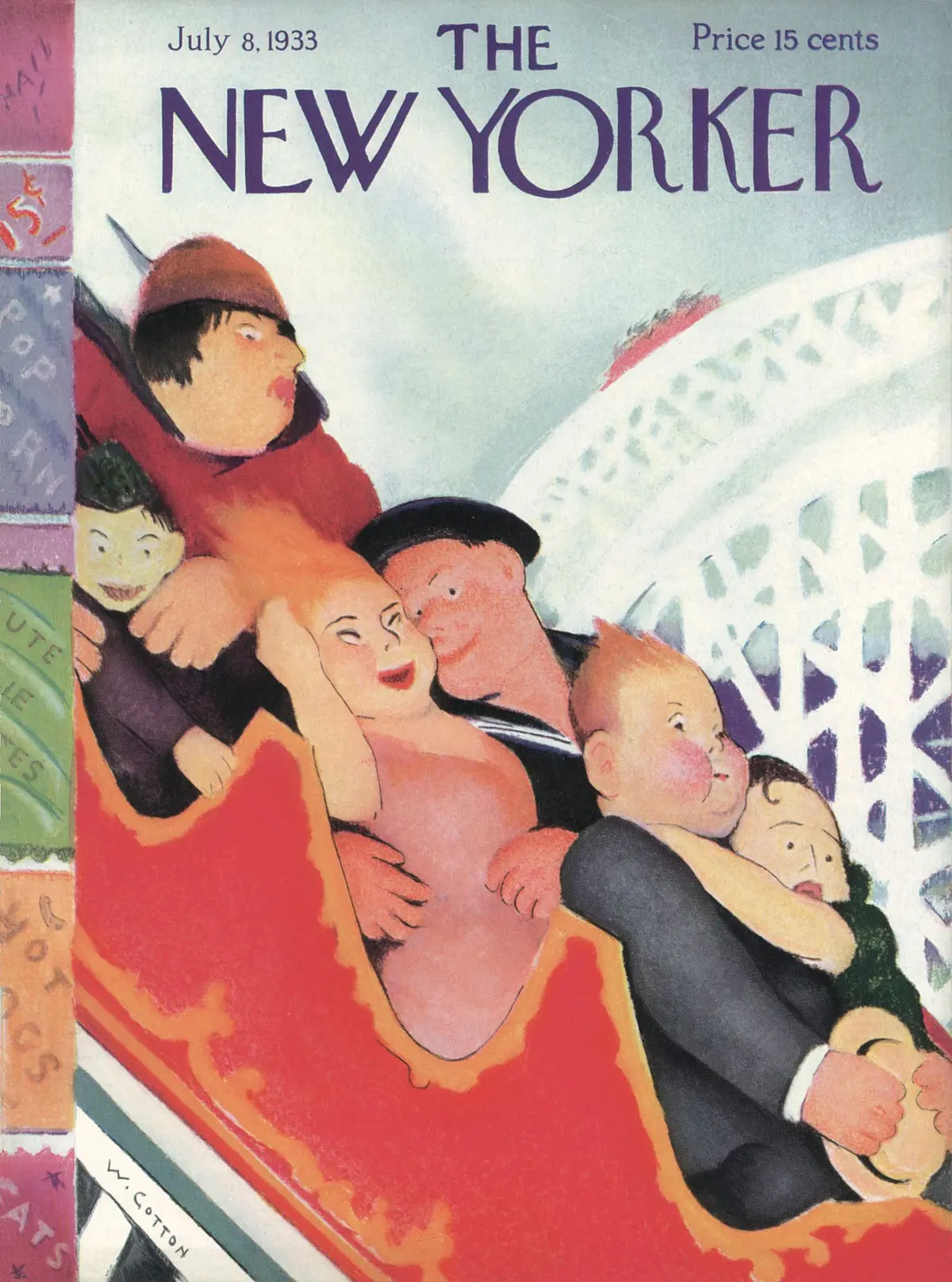 Обложка The New Yorker, 8 июля 1933, художник Уильям Коттон