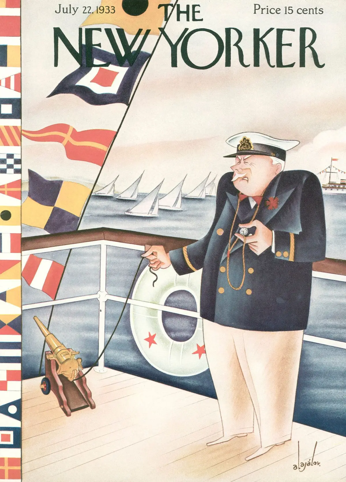 Обложка The New Yorker, 22 июля 1933, художник Константин Алажалов
