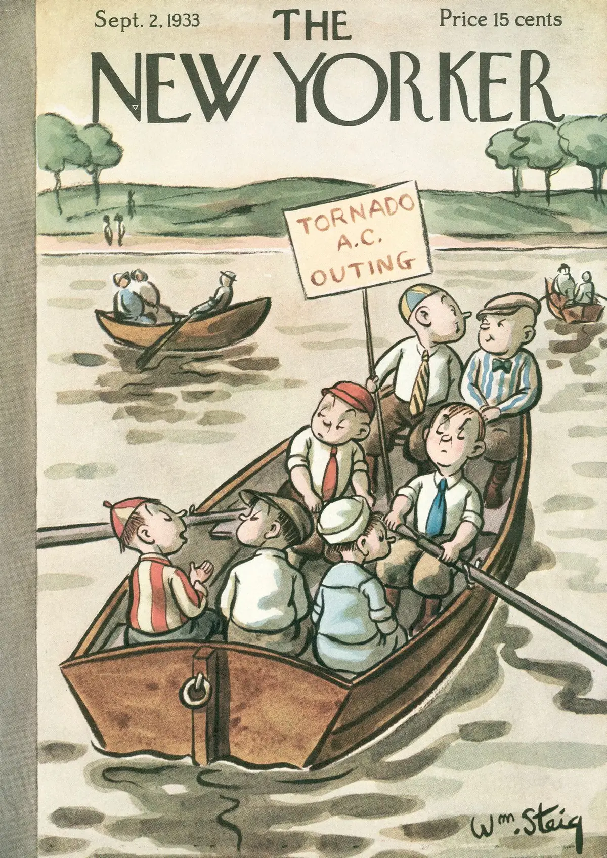Обложка The New Yorker, 2 сентября 1933, художник Уильям Стейг