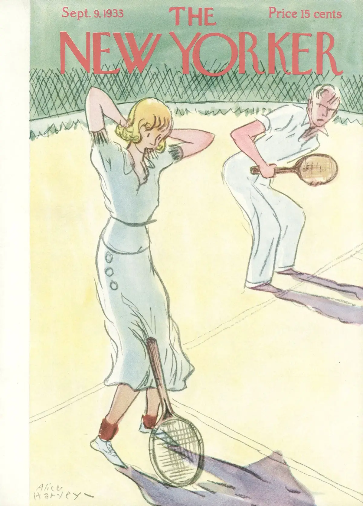 Обложка The New Yorker, 9 сентября 1933, художник Элис Харви
