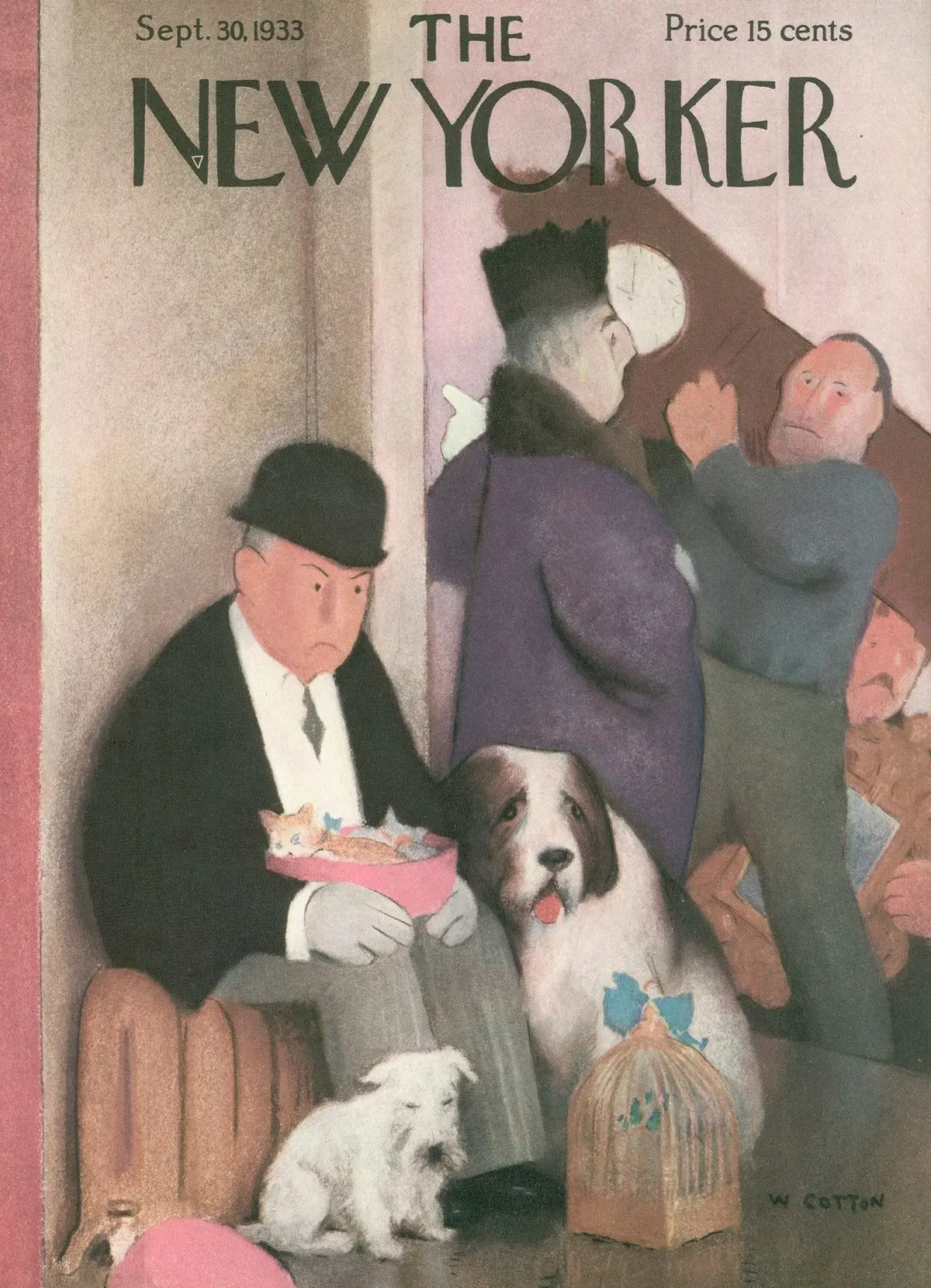 Обложка The New Yorker, 30 сентября 1933, художник Уильям Коттон