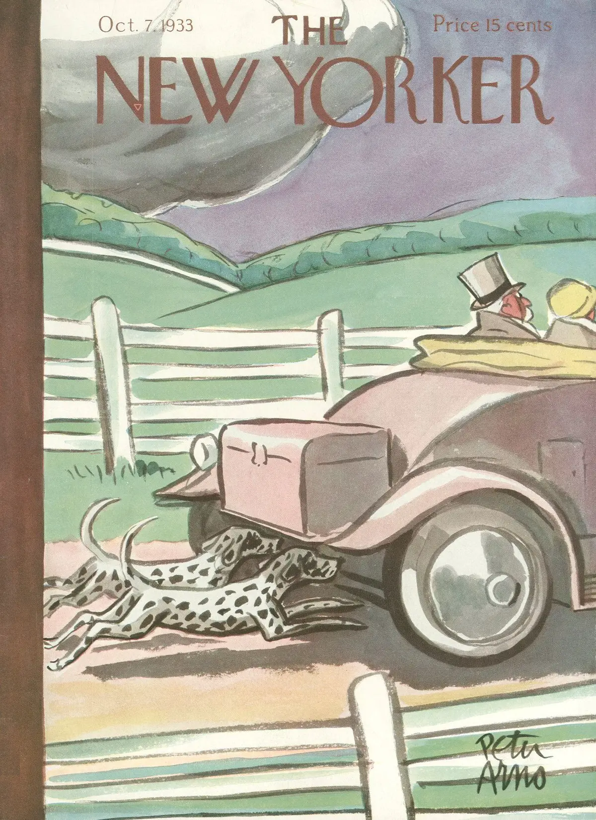 Обложка The New Yorker, 7 октября 1933, художник Питер Арно