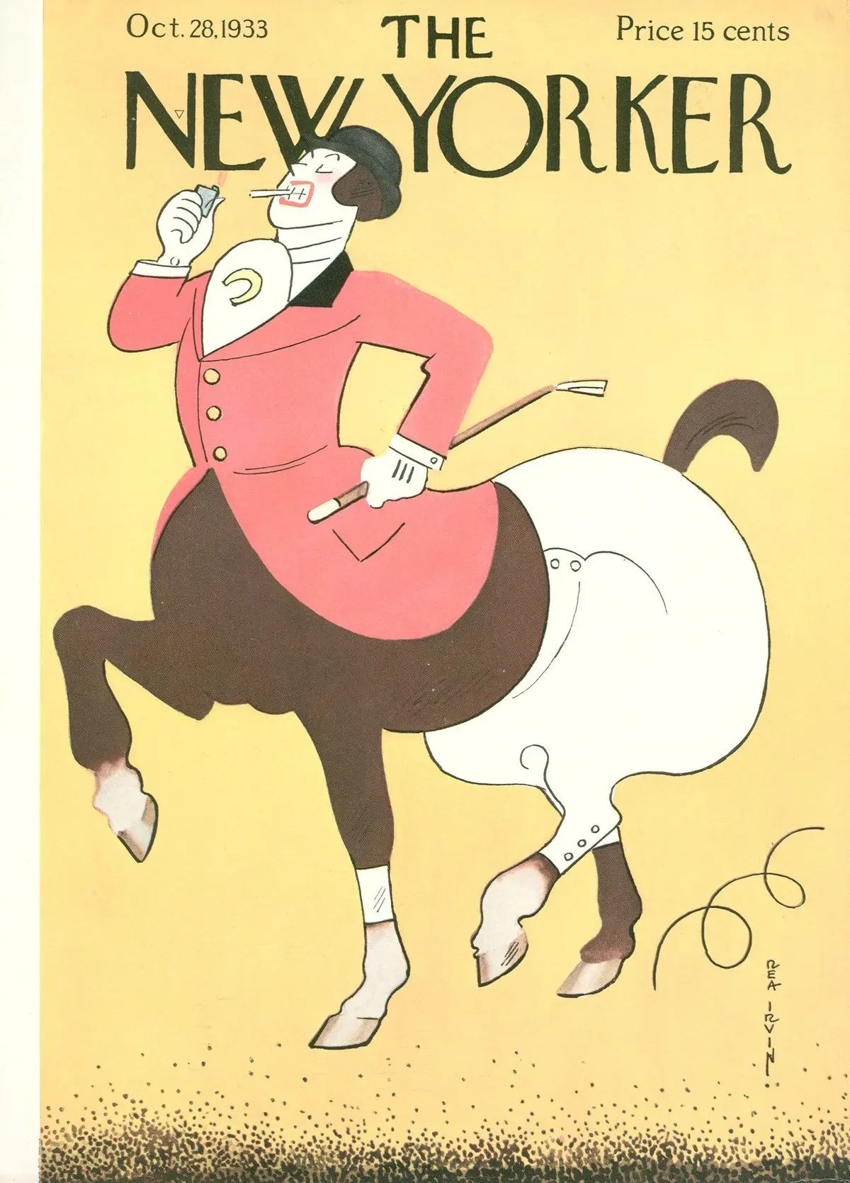 Обложка The New Yorker, 28 октября 1933, художник Реа Ирвин