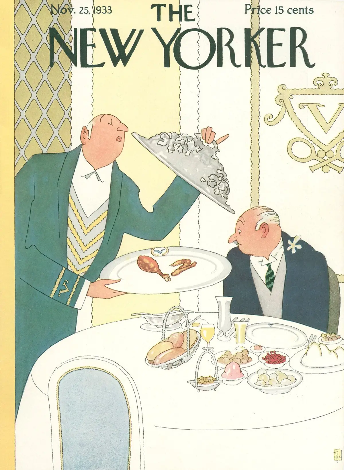 Обложка The New Yorker, 25 ноября 1933, художник Гарднер Ри